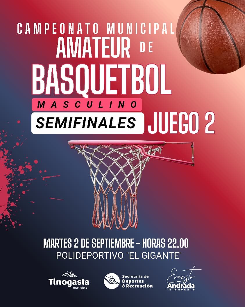 Tinogasta vive la emoción de las semifinales del Campeonato Municipal Amateur de Básquetbol