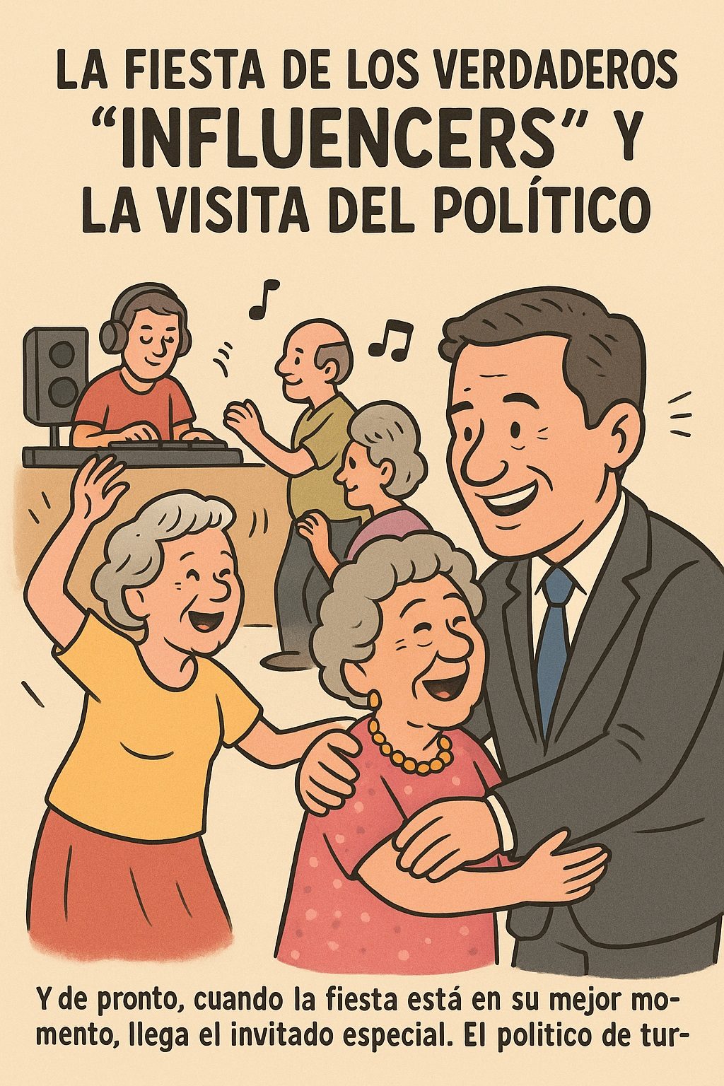 LA FIESTA DE LOS VERDADEROS "INFLUENCERS" Y LA VISITA DEL POLÍTICO