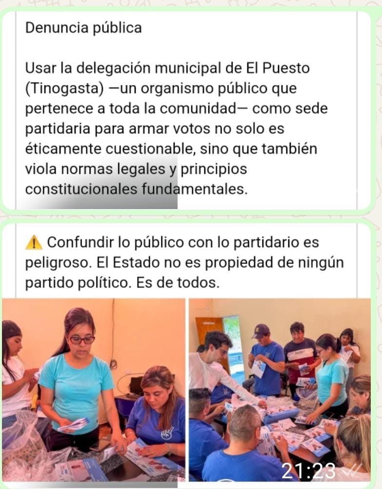 Otra vez denuncias publicas
