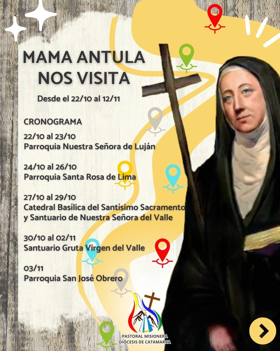 Catamarca recibirá la reliquia de Mama Antula