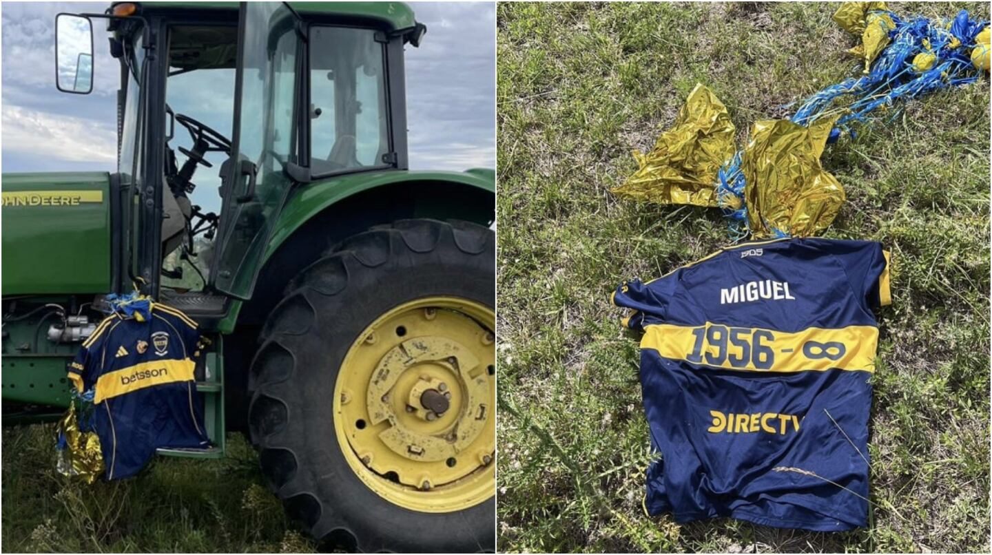 La camiseta de Miguel Ángel Russo que Boca lanzó al cielo apareció en Uruguay
