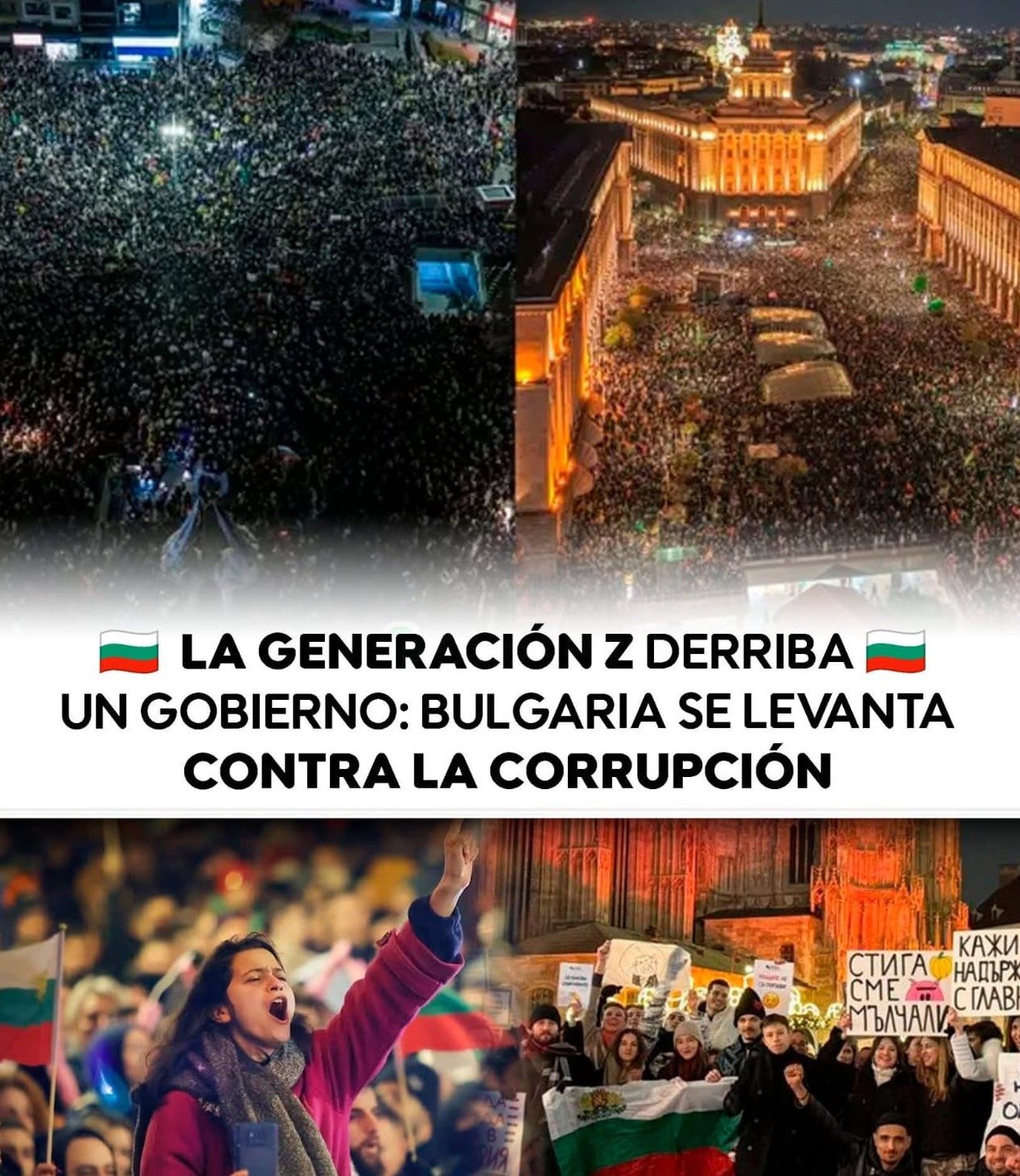 La Generación Z hace caer un gobierno: Bulgaria estalla contra la corrupción