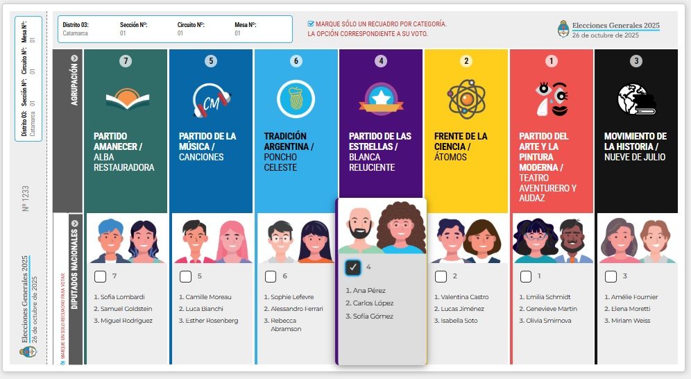 La oposición impulsa la Boleta Única en Catamarca para terminar con el aparato electoral del poder